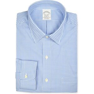 Brooks Brothers Regent Fit Supima Cotton Button Down Dress Shirt Plaid 16.5/34